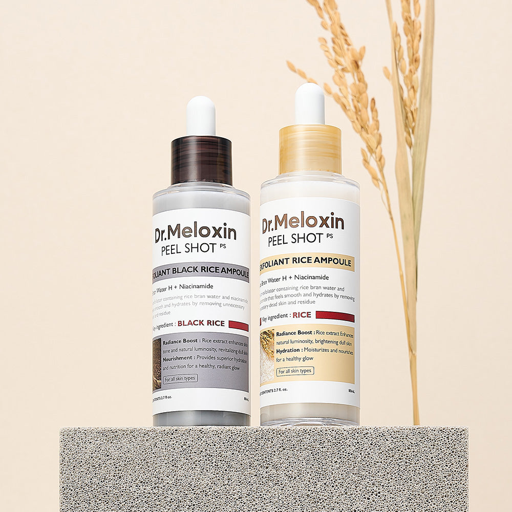 💆♀️ Experience Ultimate Luxury - ✨ Peel Shot Glow Rice Ampoule Duo - Serums for Brightening, Exfoliating, and Moisturizing🌾